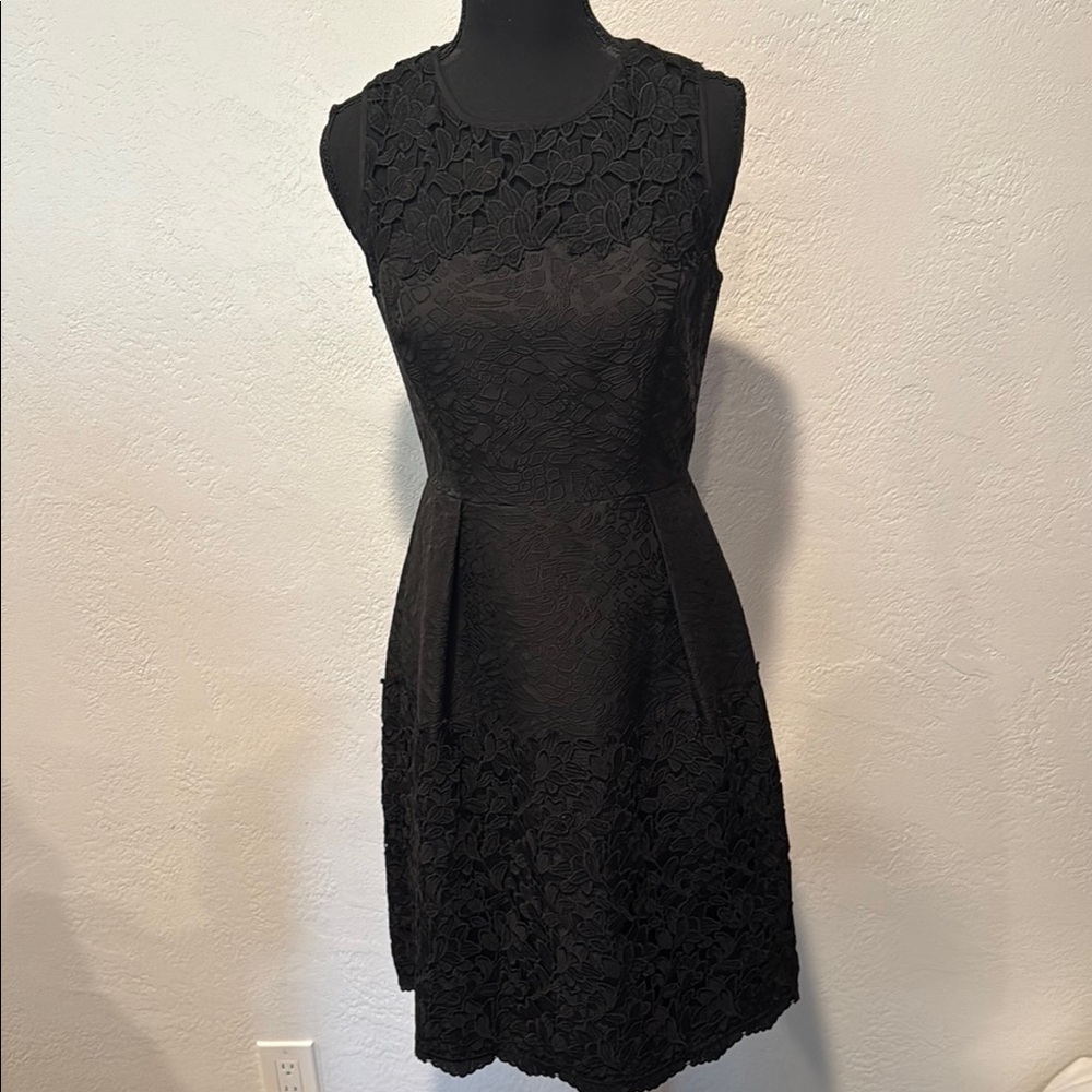 White House Black Market Black Lace Mini Dress